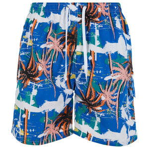 Mens Swimming Trunks, Beach Shorts, Cargo, Swim Suit Pink Palm Trees, NWT